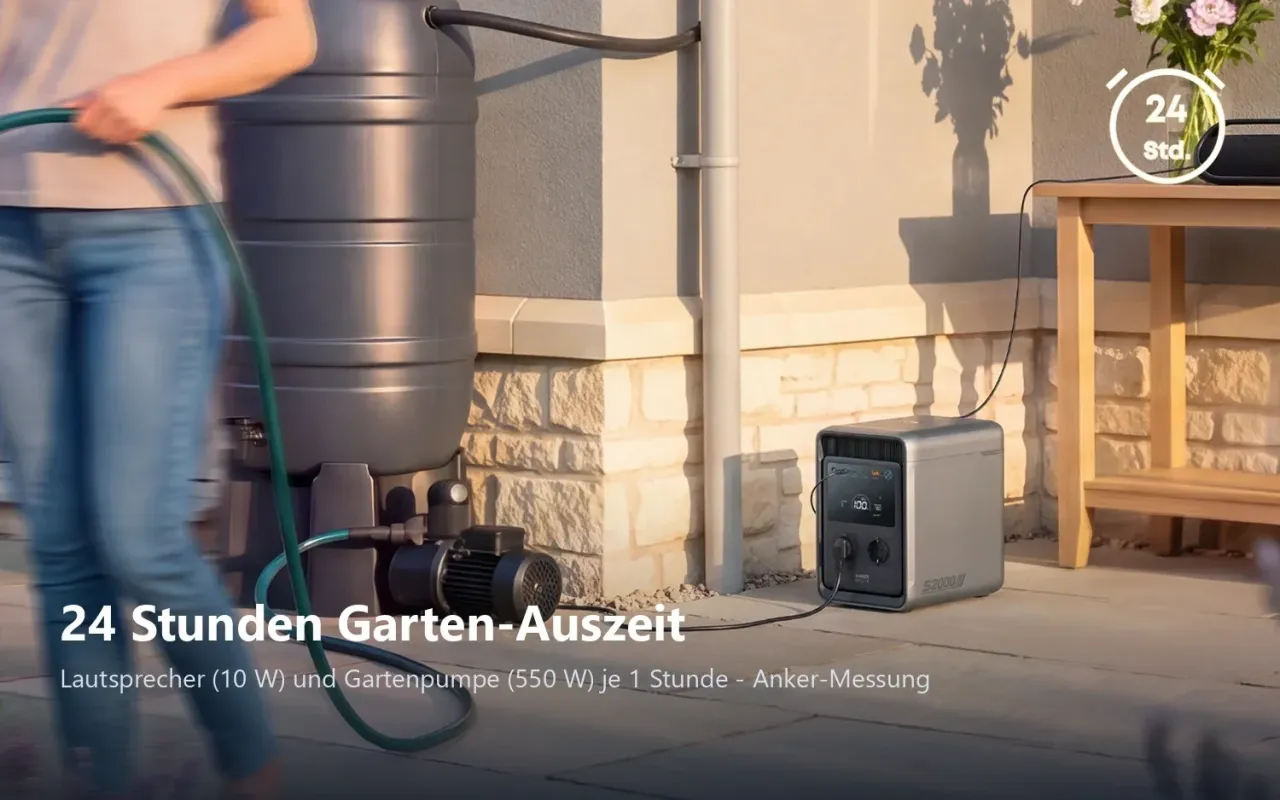 Anker SOLIX S2000 im Garten – 24 Stunden Strom für Gartengeräte
