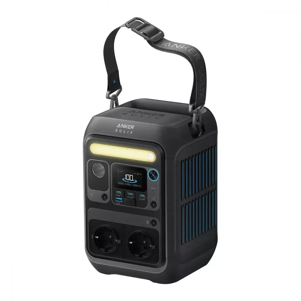 Anker SOLIX C300X AC mit Tragegurt – mobil mit nur 4 kg