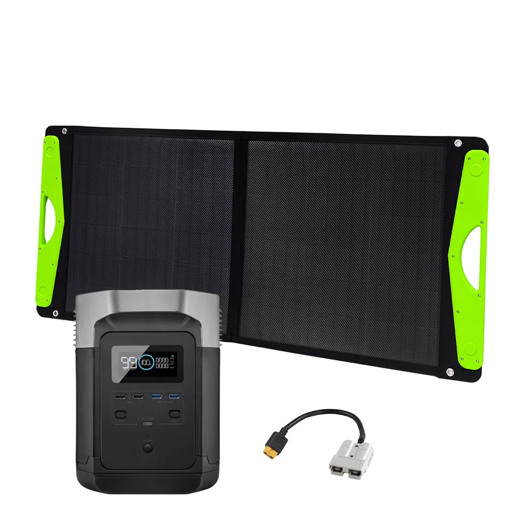 SparBundle EcoFlow Delta EU + 100W Offgridtec® Faltbares Hardcase Solarmodul
