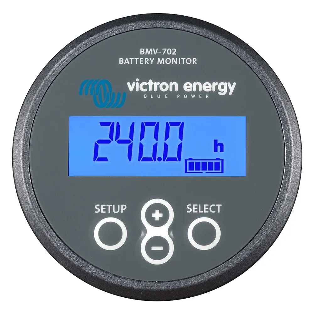 Victron BMV-702 Batteriemonitor VE.Direct 500A Shunt Relais - Frontansicht