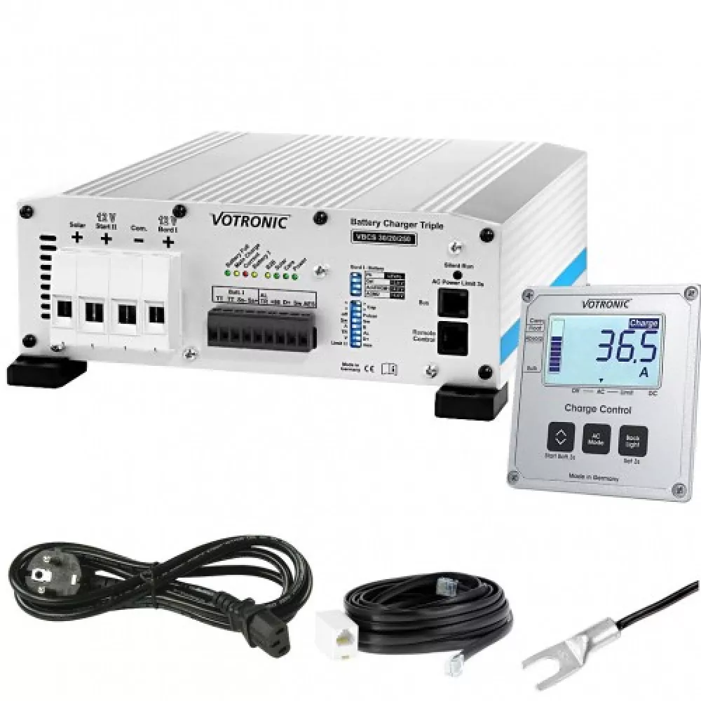 votronic VBCS Triple Ladewander Laderegler Batterielader mit display votronic VBCS Triple Ladewander Laderegler Batterielader mit display