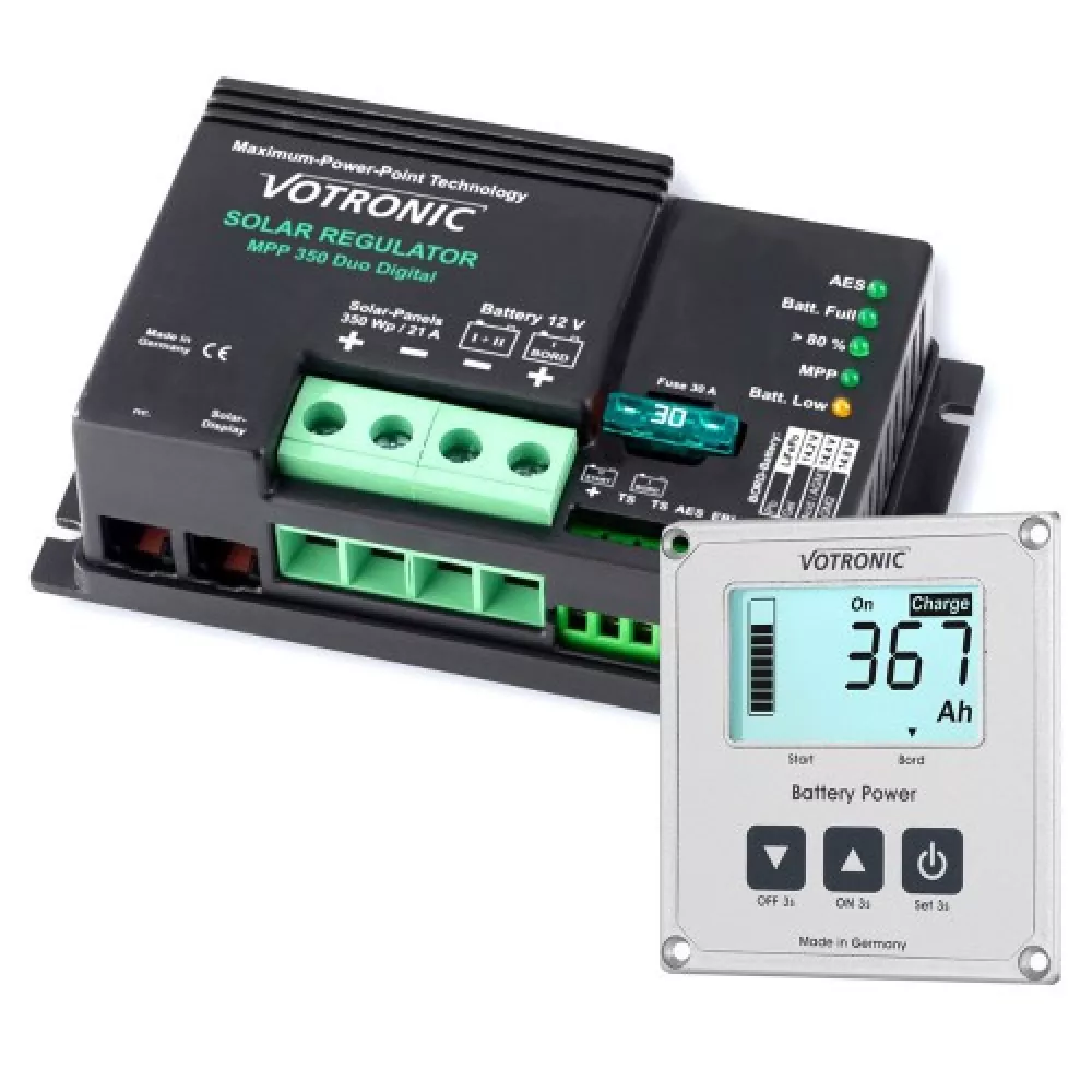 Votronic Duo MPPT Laderegler mit ext. Display Votronic Duo MPPT Laderegler mit ext. Display