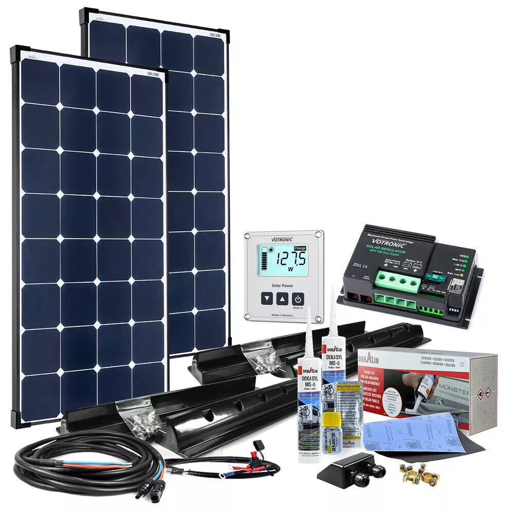 Solaranlage »150W MPPT 12V Wohnmobil Komplettset EBL-Option«, (Set),  High-End Solarmodul günstig