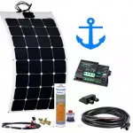120W Solaranlage Marine Basic 12V flexibel Boot Yacht