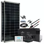 310W Solaranlage Autark XL Master mit 125Ah AGM Akku u. Wechselrichter