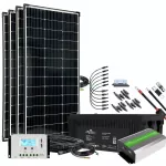600W Solaranlage Autark XXL Master mit 260Ah AGM Akku u. Wechselrichter