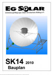 Bauplan Fertigungszeichnung Solarkocher SK14