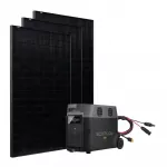 Solar Spar-Set Ecoflow Delta Pro 3,6kWh + 3x 410W Solarmodule full black