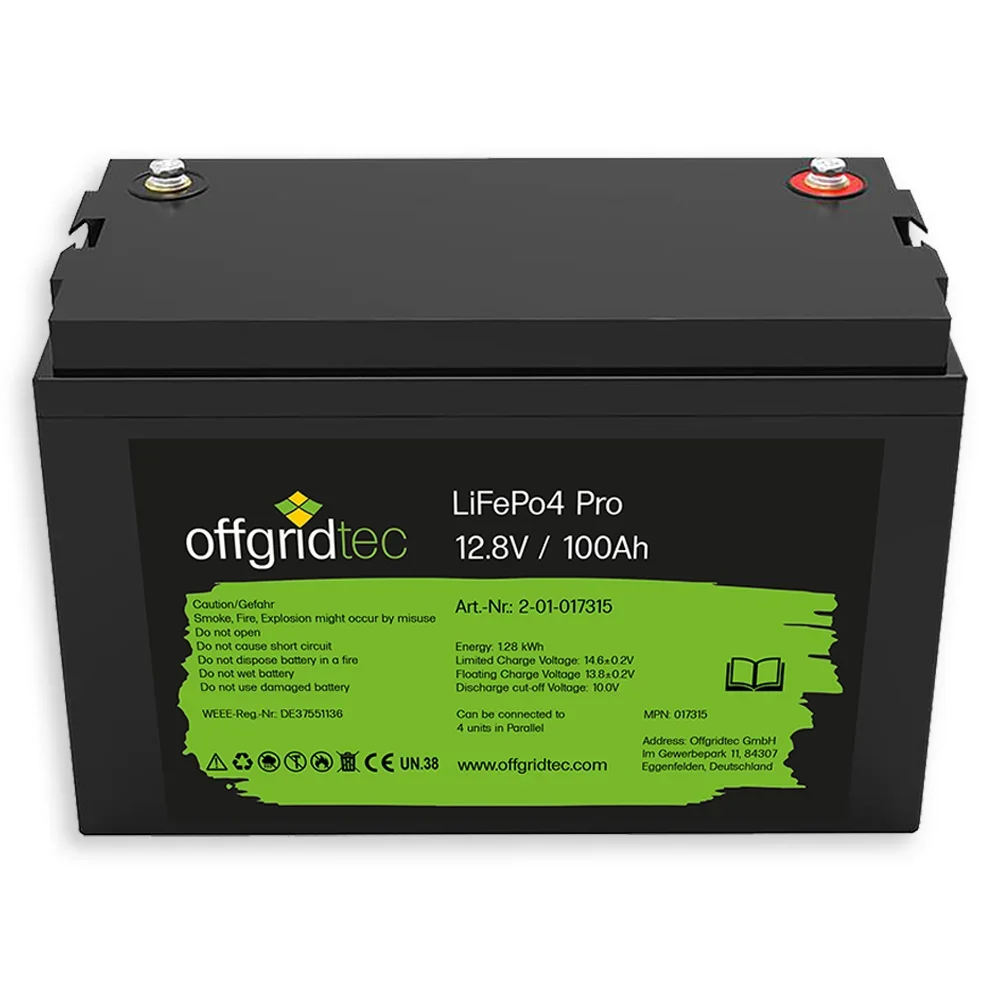 200W Solaranlage Offgridtec Autark Pro M - 1500W AC 100Ah LFP Akku – Inselanlage, Ansicht 3