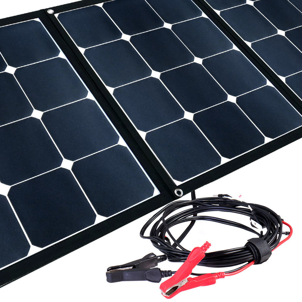 Faltbares Solarmodul Kabel Detail