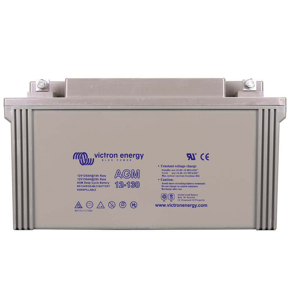 130Ah Victron AGM 12V Deep Cycle Batterie – Solarbatterie, Ansicht 3