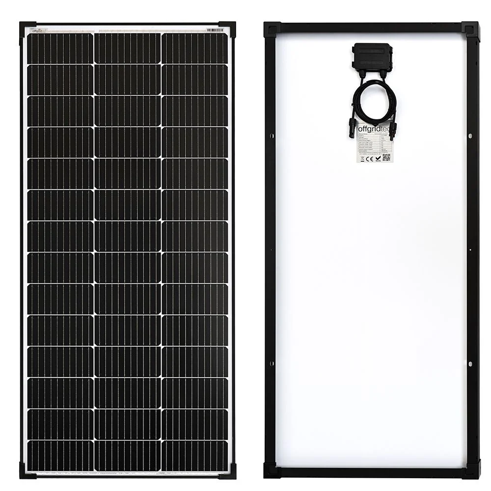 150W Solarpanel 12V monokristallin Solarmodul black frame – im Wohnmobil