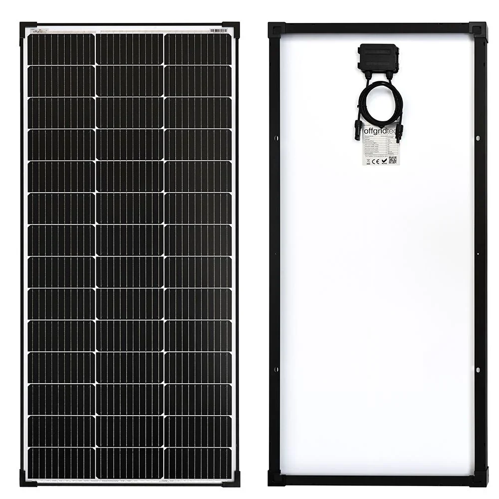 150W Solarpanel 12V monokristallin Solarmodul black frame – im Wohnmobil
