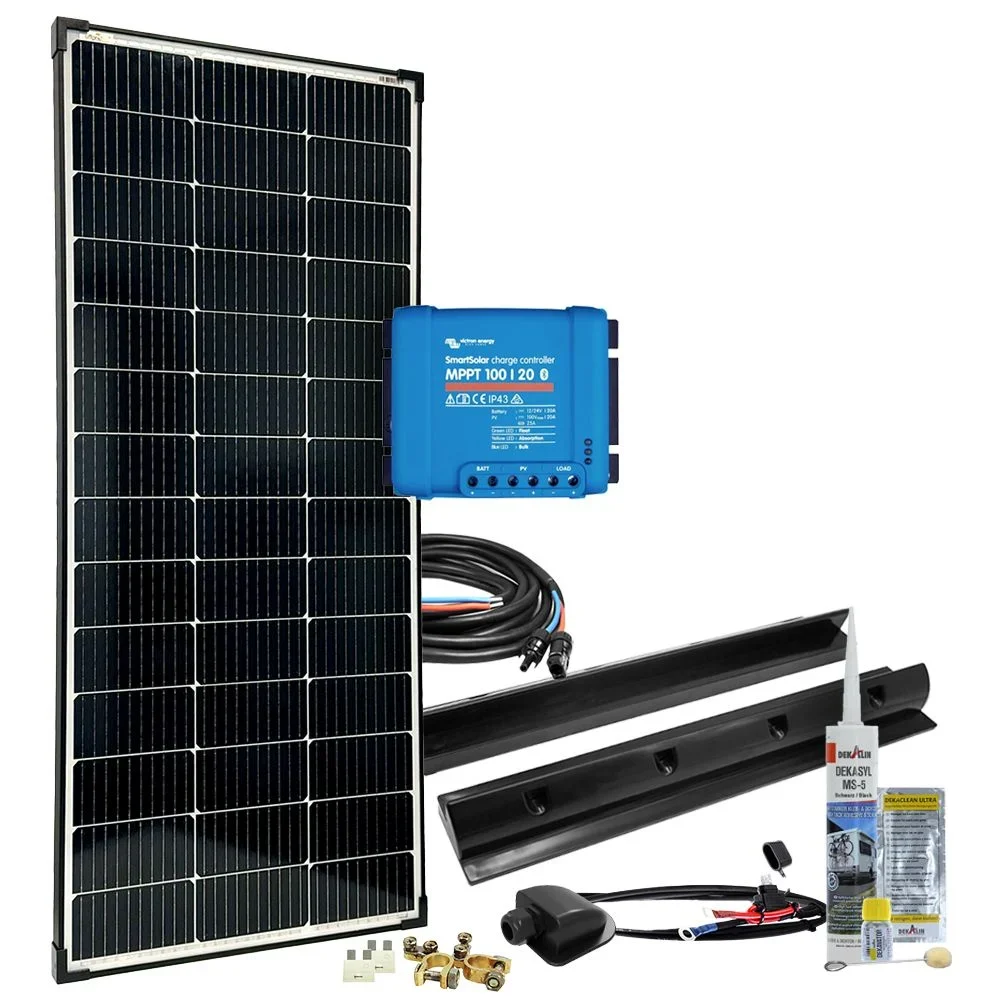 150W 12V MPPT Caravan Solaranlage Offgridtec mPremium+ XL – Inselanlage, Produktansicht