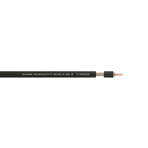 Solarkabel 1x10mm² für Außenmontage H1Z2Z2-K WH/BK Lappkabel Meterware – Ansicht 2