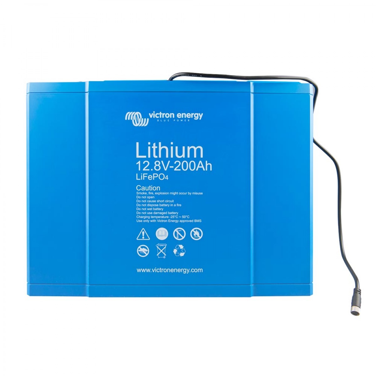 200Ah Lithium-Akku Victron Smart 12,8V BMS – Solarbatterie, Produktansicht