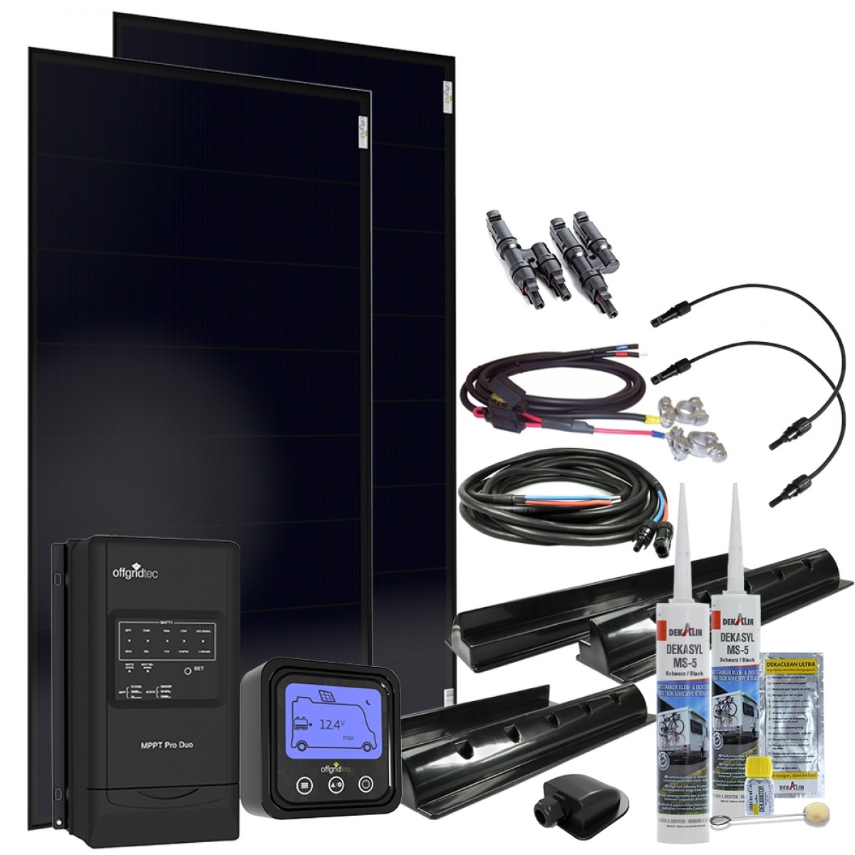 310W MobileBlack 12V Wohnmobil Solaranlage 30A MPPT OLP