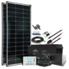 300W Solaranlage Autark XL-Master mit 150Ah AGM Akku u. Wechselrichter – Inselanlage, Produktansicht