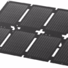 Faltbares Solarpanel 60W: Anker SOLIX PS60 aufgestellt mit Ständer