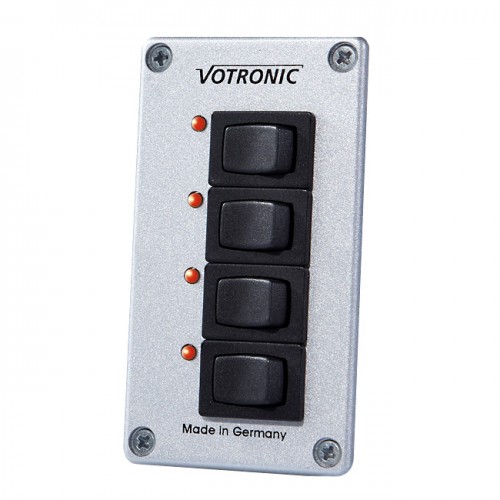 Votronic 1288 Schalter-Panel 4 S 8A mit LED Control – Solarmodul, Produktansicht