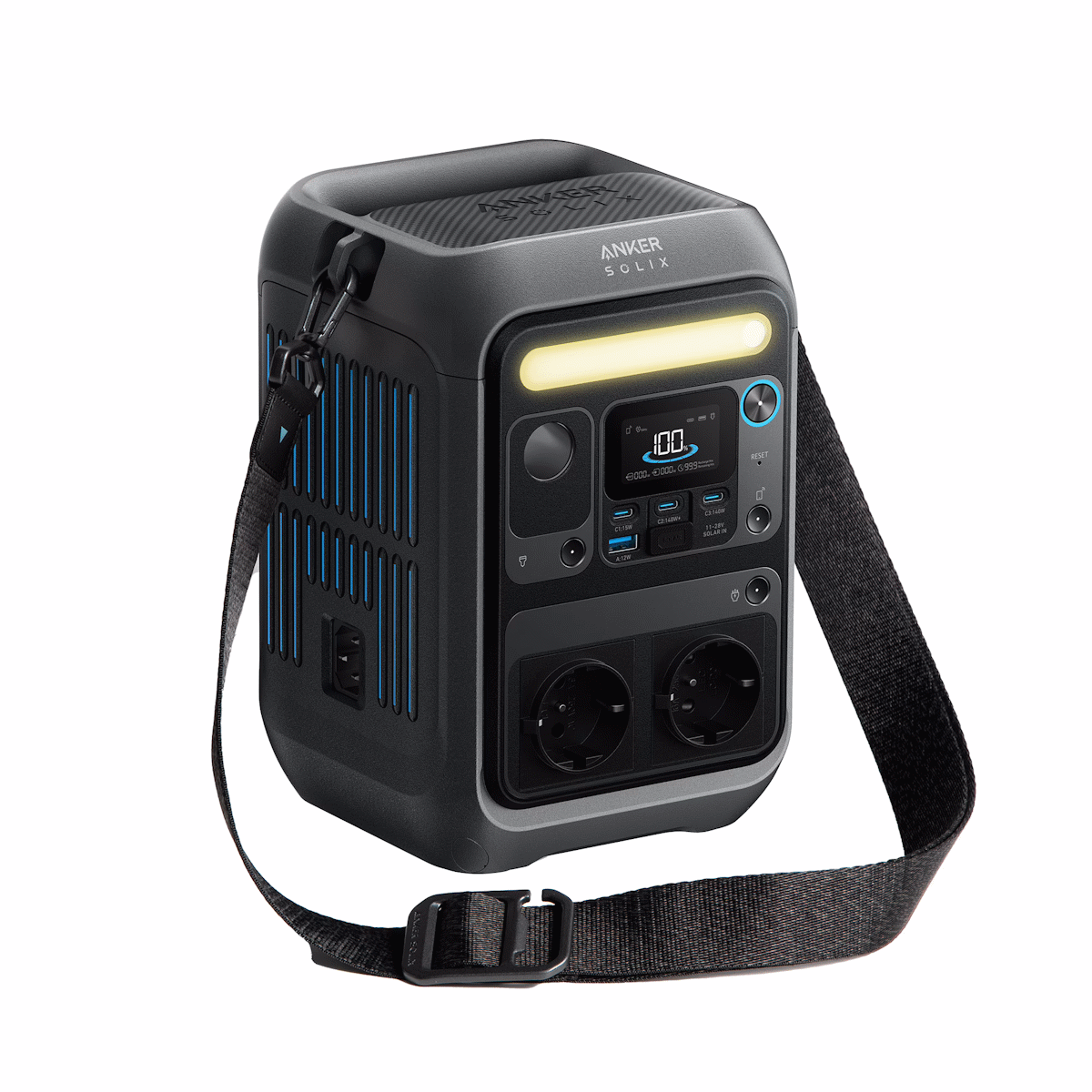Anker SOLIX C300X Tragbare Powerstation - 288Wh 300W USV – mobiler Stromspeicher, Produktansicht