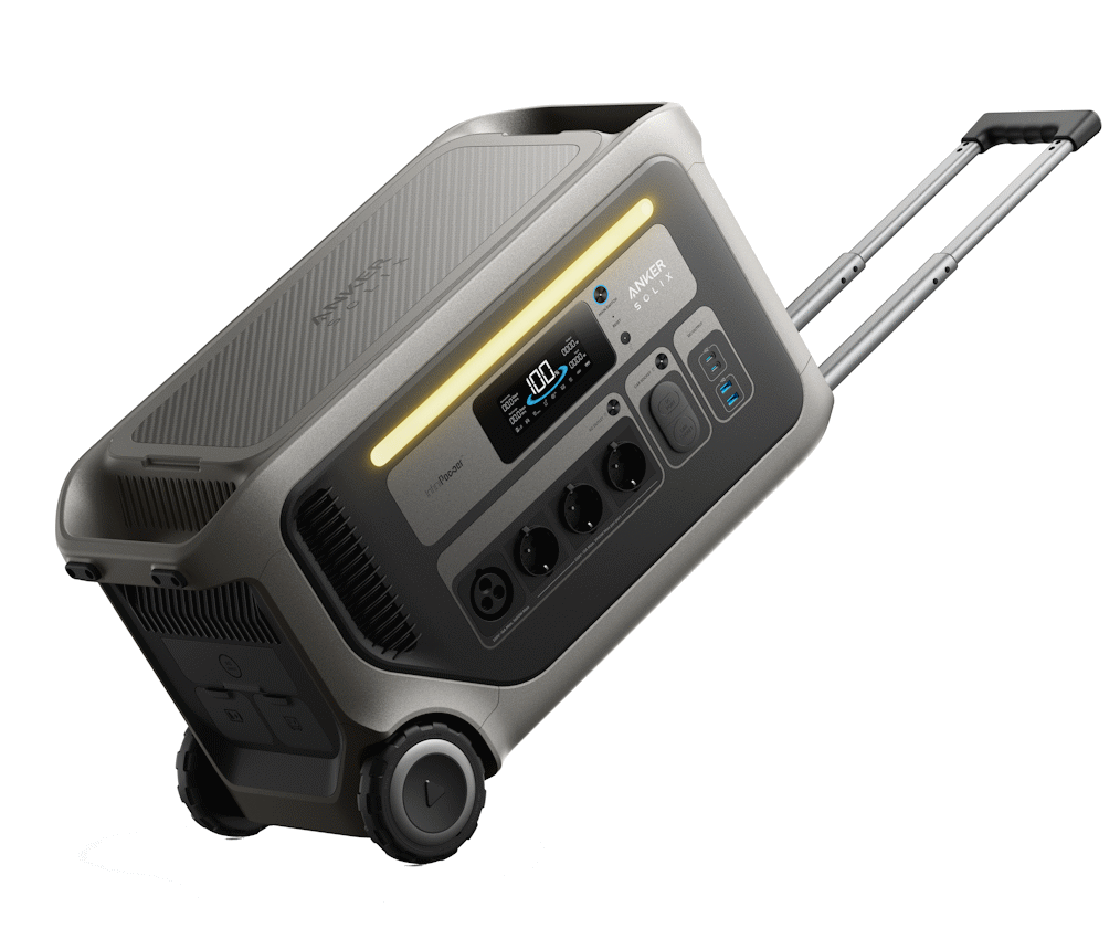 Powerstation 3072Wh: Anker SOLIX F3000 mit 3600 W - Frontansicht