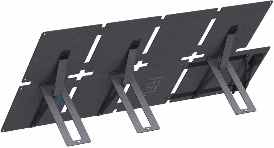 Verstellbare Stützen des Anker SOLIX PS60 für optimalen Sonnenwinkel