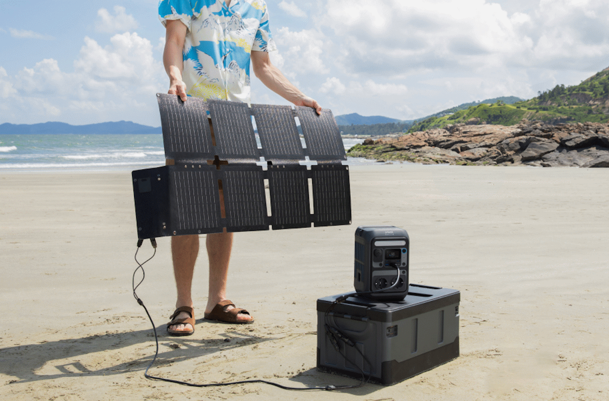 Anker SOLIX Set: PS60 Solarpanel 60W + C300X AC 288Wh mit 230V Steckdosen – Lademöglichkeiten