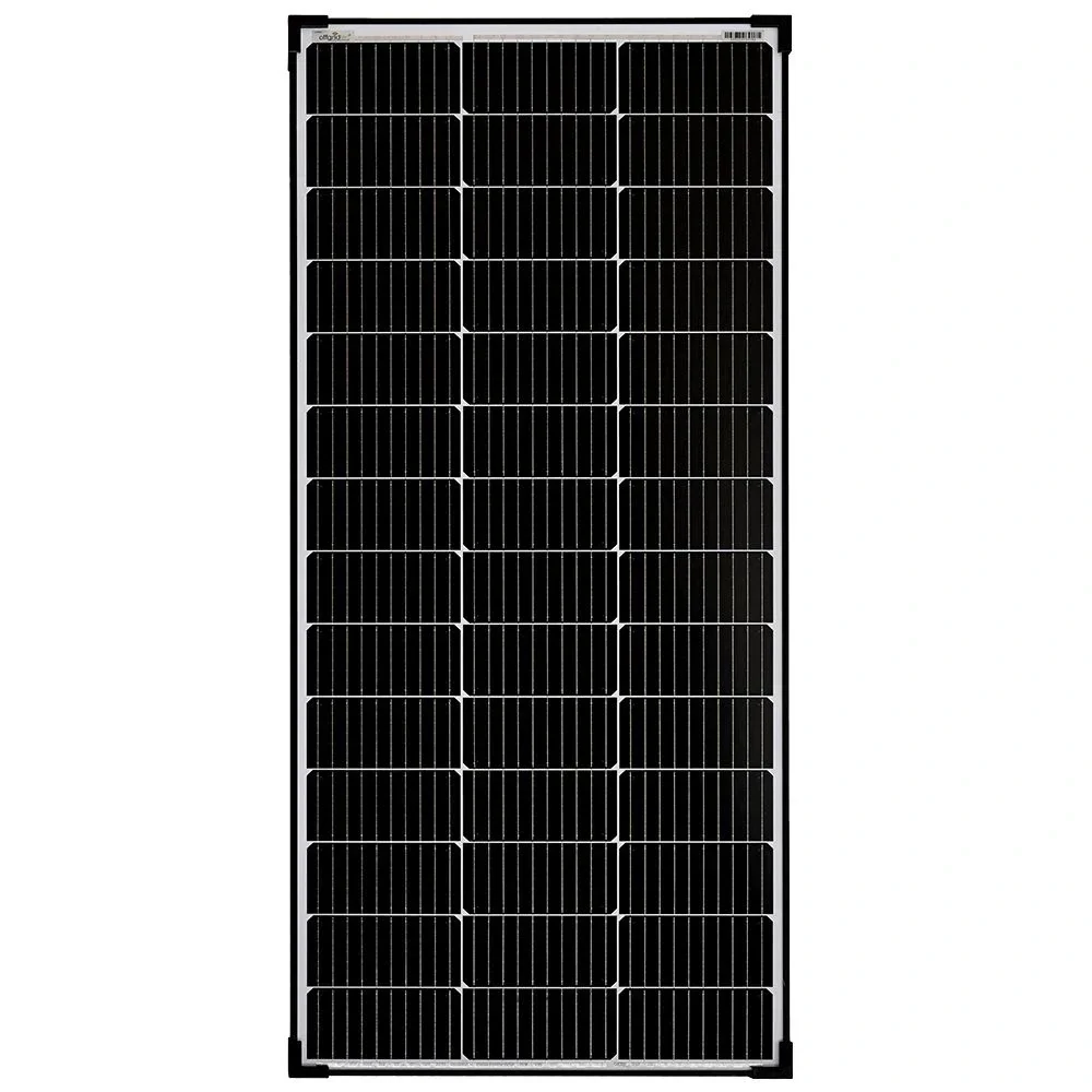 150W Solarpanel 12V monokristallin Solarmodul black frame – Ansicht 3
