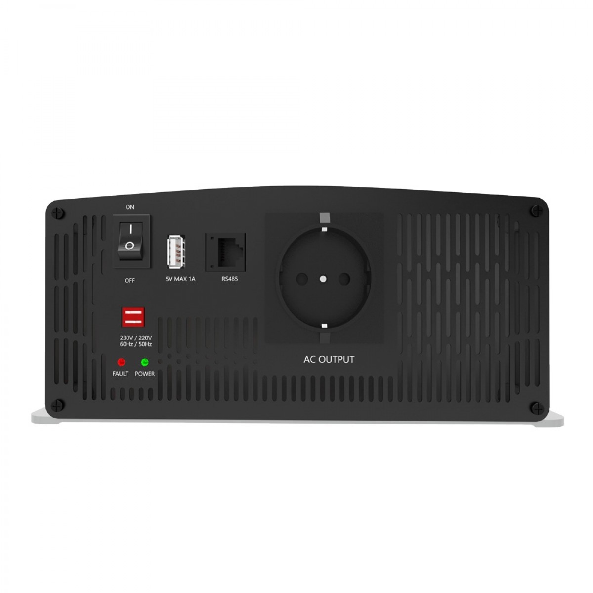 1600W 24V Sinus Wechselrichter PSI 3200W peak RS485 230V AC – Rückseite