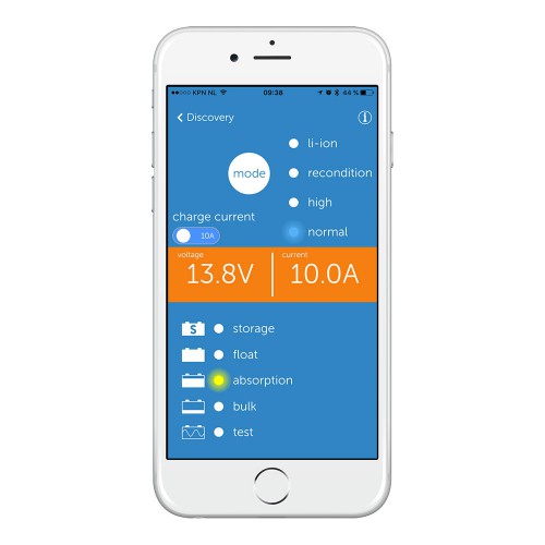 Einrichtung und Überwachung durch Bluetooth auf dem Smartphone