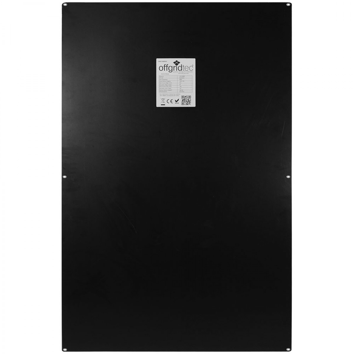 Rückseite 100W 36V Semiflexibles Solarmodul Fiberglas PCB-ETFE