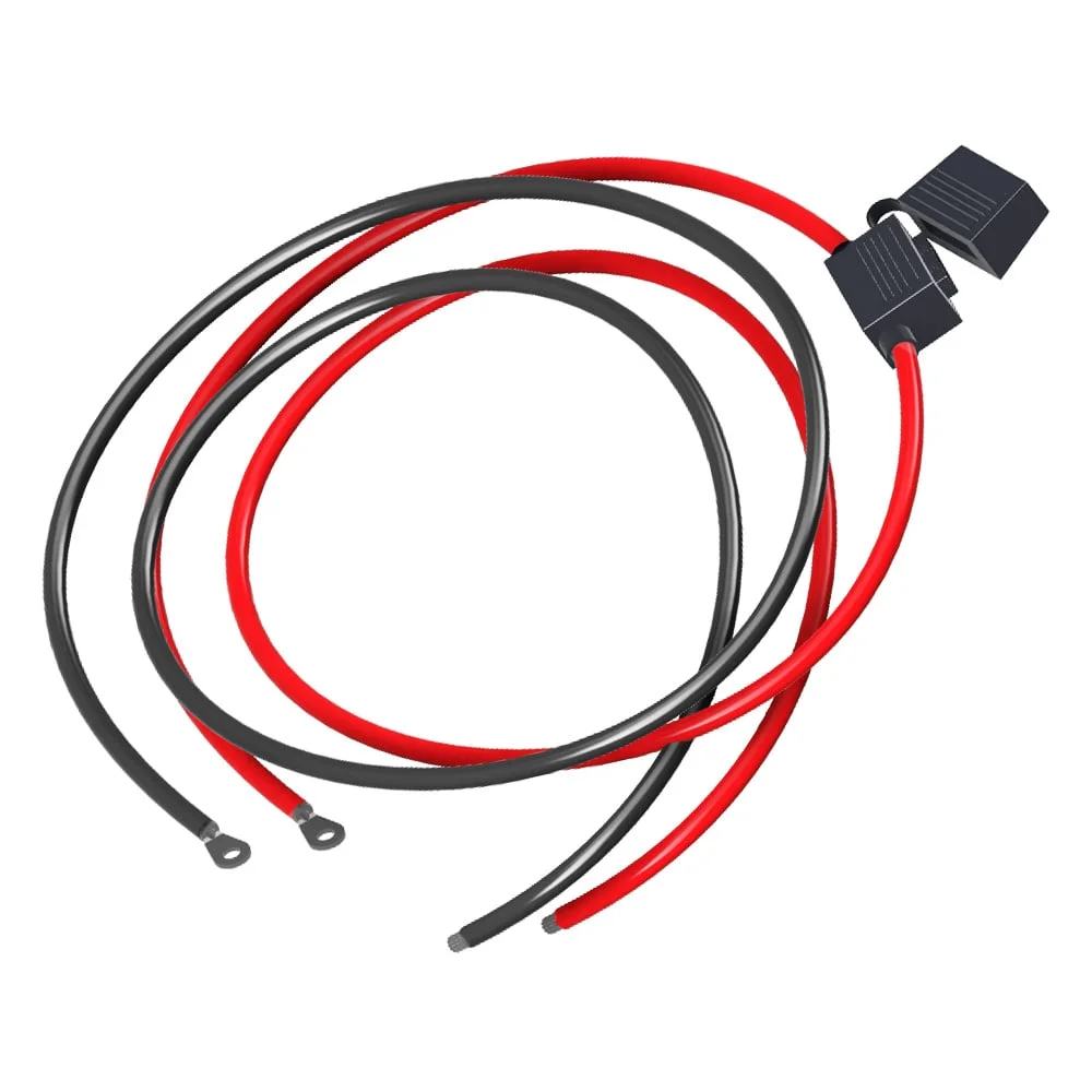 Detailansicht 3: Offgridtec 1,5m 6mm² Batteriekabel M8 mit Flachsicherungshalter, 40A Sicherung und Polklemmen