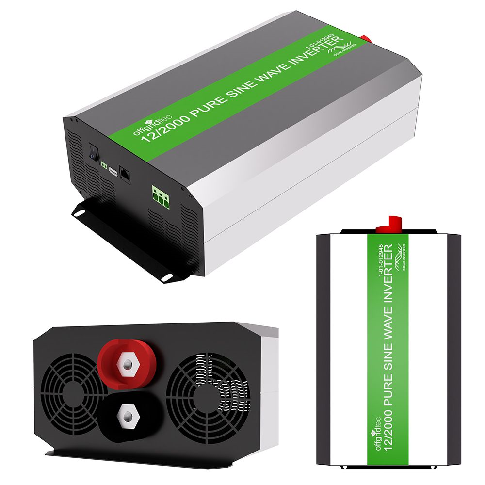12V DC auf 230V AC Sinus Wechselrichter Offgridtec