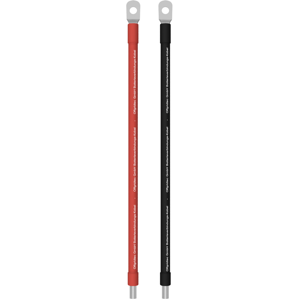 2 Stck. 2m 50mm² Batterie-Anschlusskabel M( zu Schraubklemme