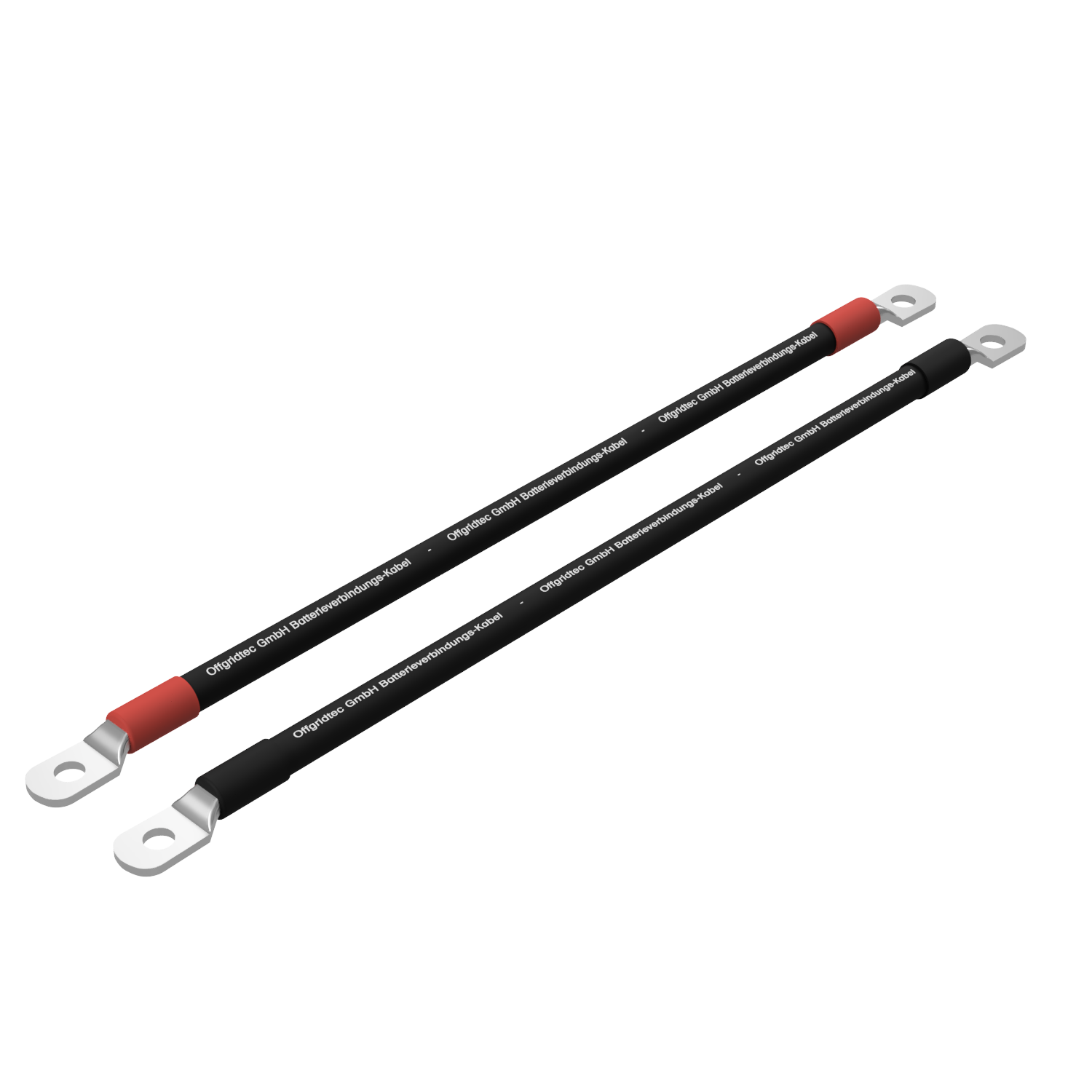 2x1m Batteriekabel 50mm² M8 Ringösen beidseitig