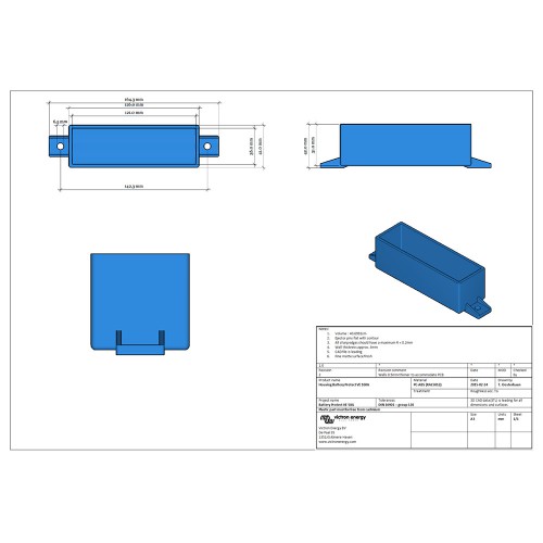 Abmessungen BP-100 Battery Protect Victron Energy