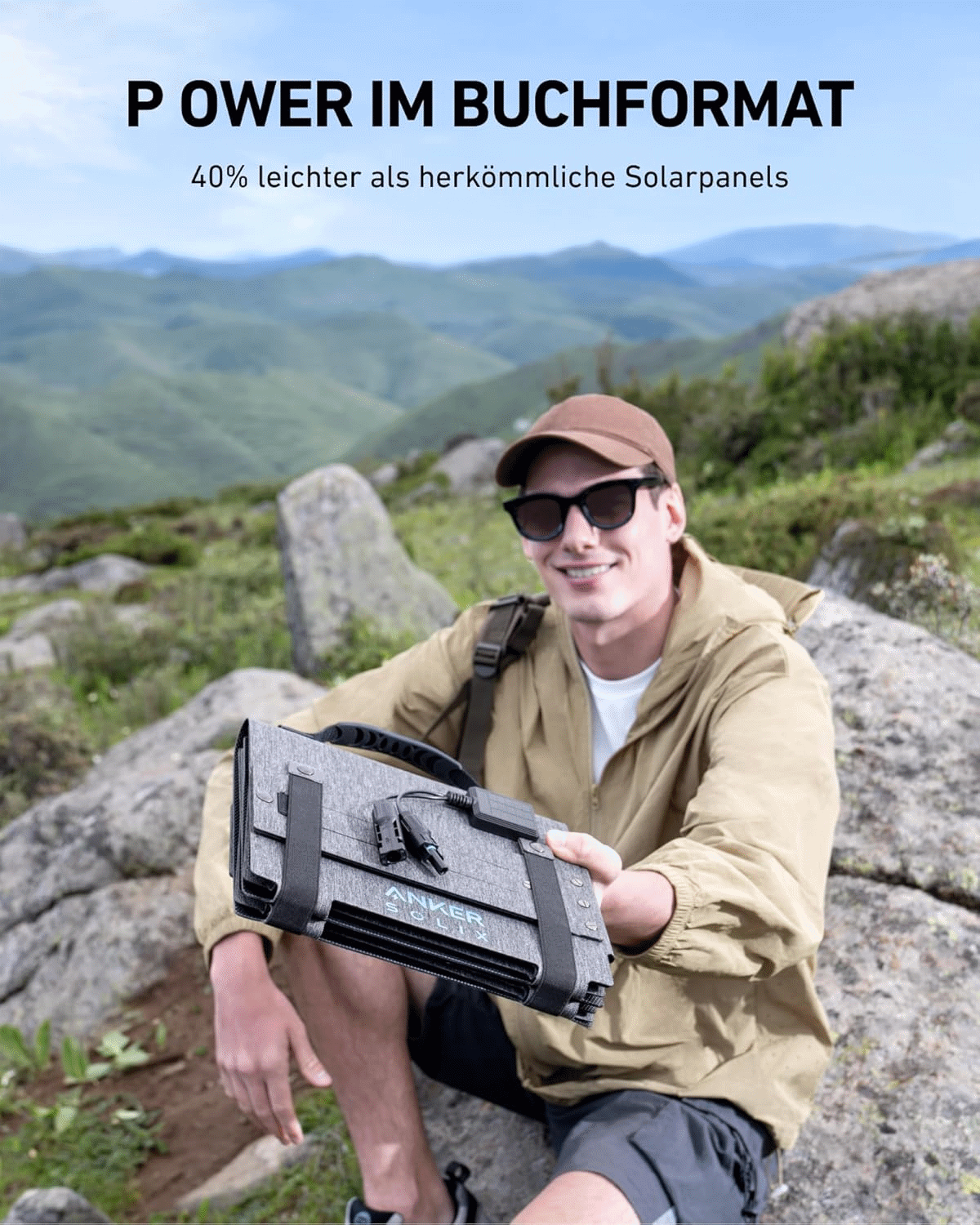 Anker SOLIX PS60 Solarmodul - Studioansicht