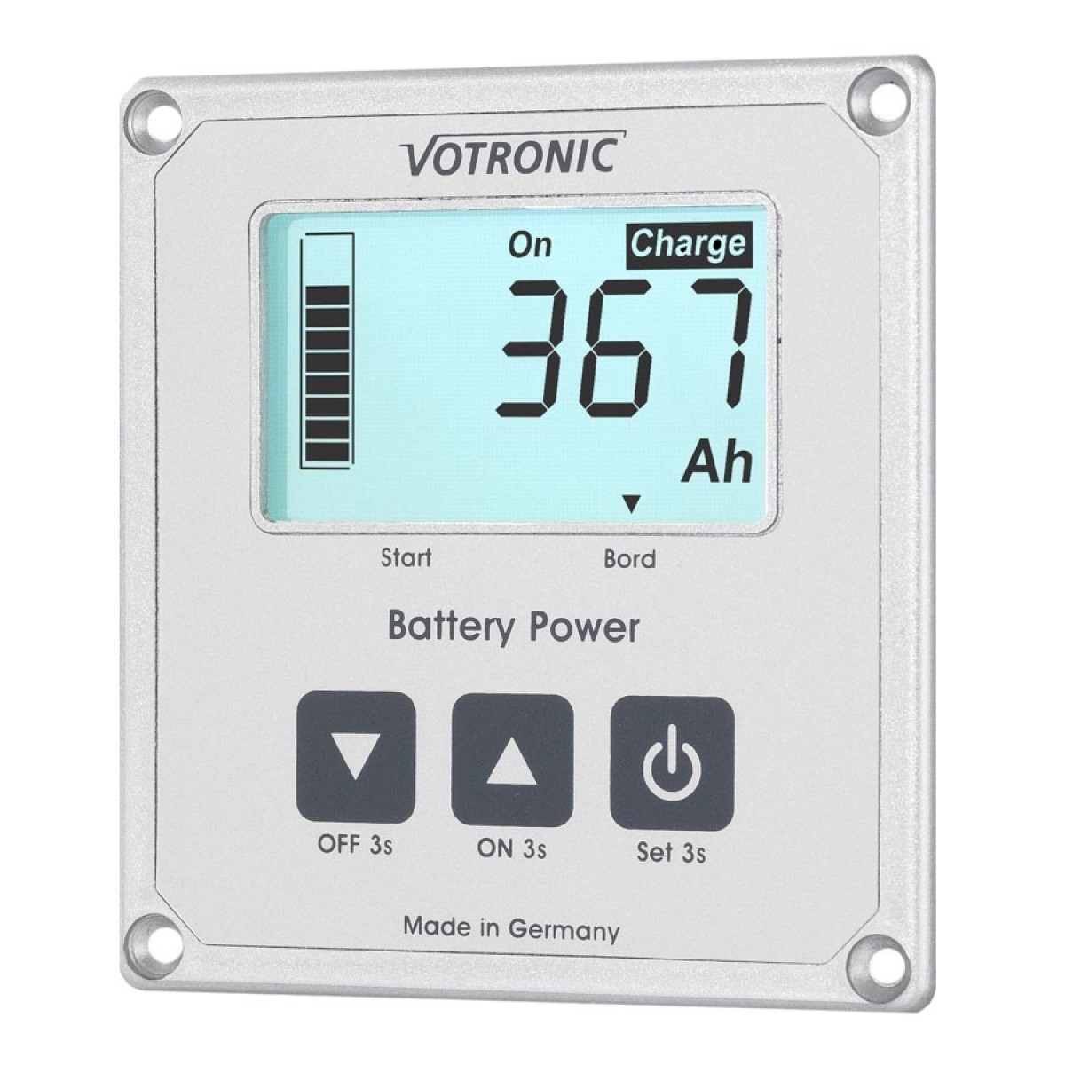 LCD Anzeige des Smart Shunt Batterie Computers 200S Votronic 1266