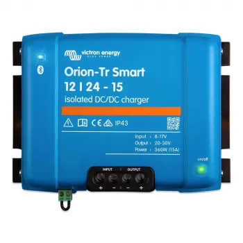 15A DC-DC Ladegerät Victron Orion-Tr Smart 12/24-15 isoliert 12V auf 24V 360W – Typenschild