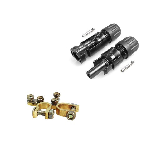 MC4 Solarmodul-Stecker und Poladapter Batterieanschluss