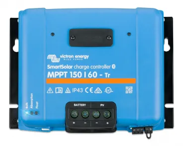 60A MPPT Solar Laderegler Victron SmartSolar 150/60-Tr 12V 24V 36V 48V – Frontansicht