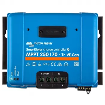 70A MPPT Solar Laderegler Victron SmartSolar 250/70-Tr VE.Can 12V 24V 36V 48V – Frontansicht