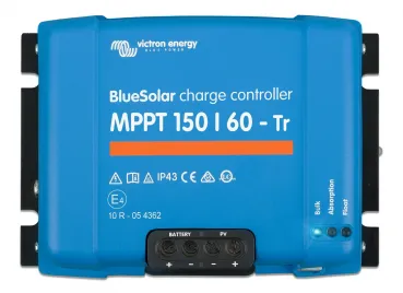 60A MPPT Solar Laderegler Victron BlueSolar 150/60-Tr 12V 24V 36V 48V – Frontansicht