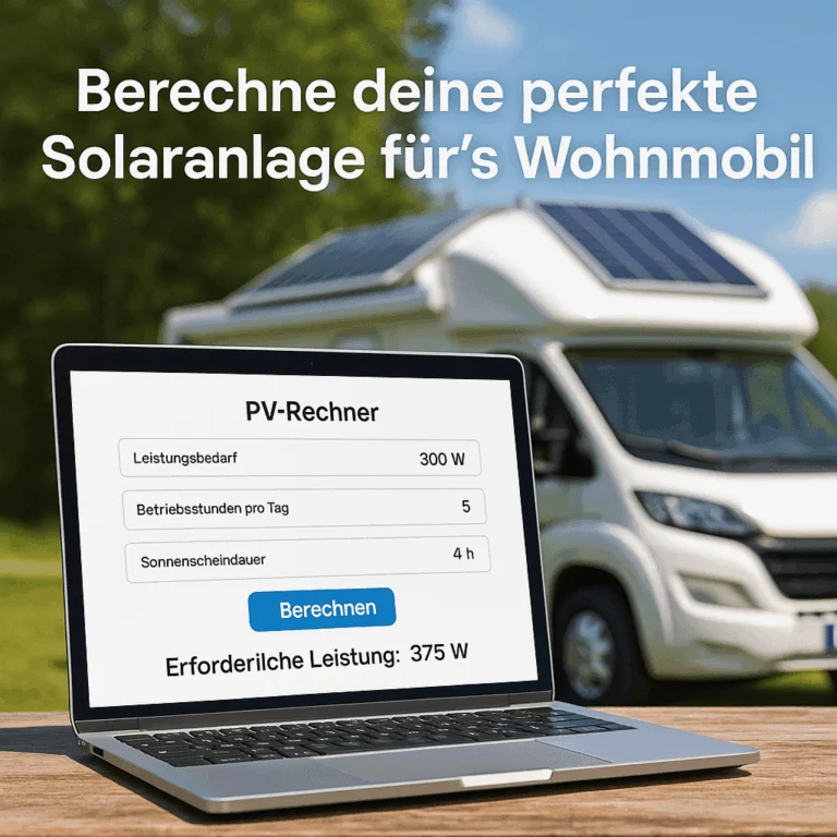 Solaranlage für Wohnmobile berechnen