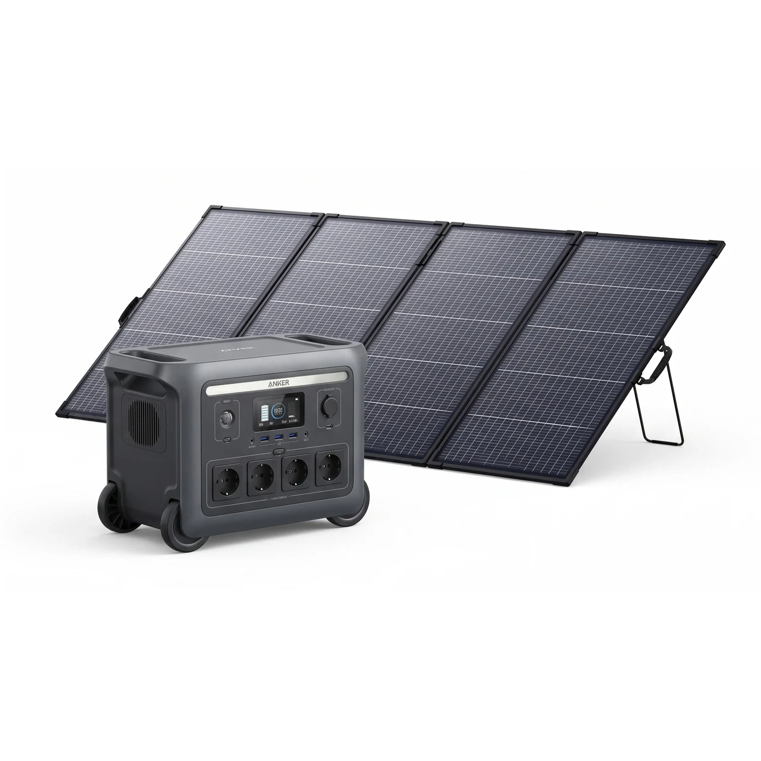 Solargenerator Set 3072Wh – Anker SOLIX F3000 + PS400 bifazial – mobiler Solarstromspeicher, Produktansicht