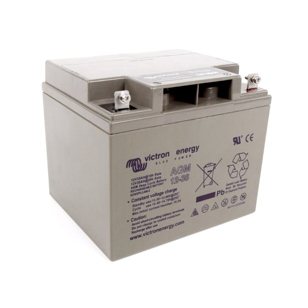 38Ah Victron AGM 12V Deep Cycle Batterie – Solarbatterie, Ansicht 2