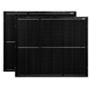 Balkon-Solarmodulset 2x 200 W 24 V Offgridtec mit dünnem Alu-Rahmen – Set-Ansicht