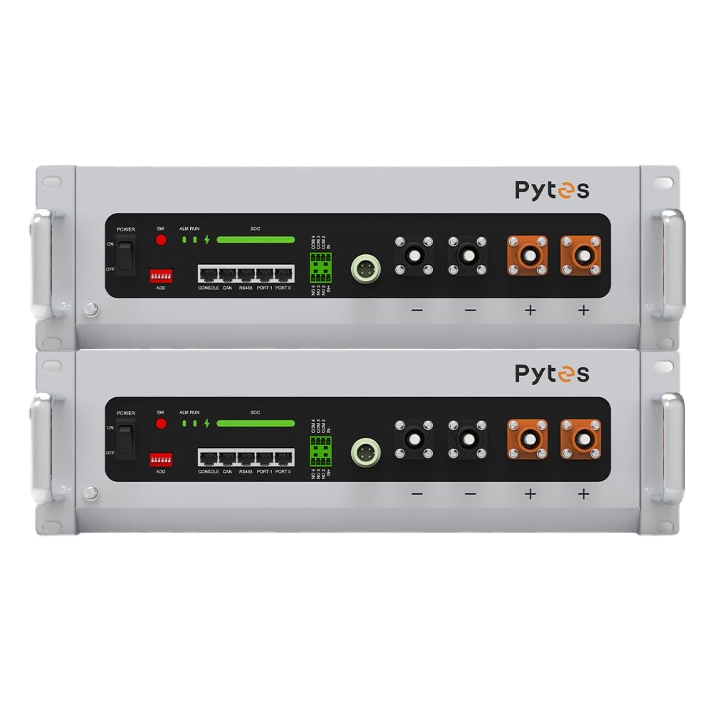 Notstrom-Backup-Set 10,24 kWh: 2 × Pytes V5a LiFePO4-Akku