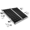 Befestigungskit Schrägdach Wellblech/Flachdach – 2 Module – Systemansicht